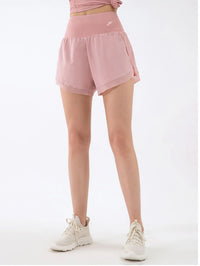 Running Shorts with Mesh Stitching